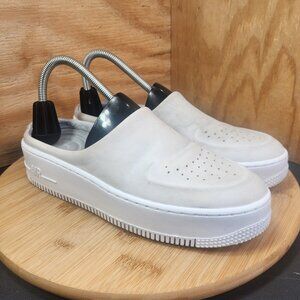 Nike Air Force 1 Lover XX Womens White Slip On Mule Sneakers